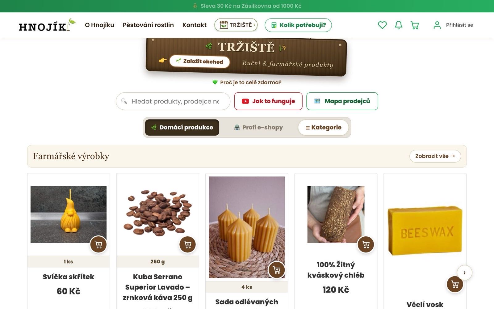Náhľad trhoviska Hnojík