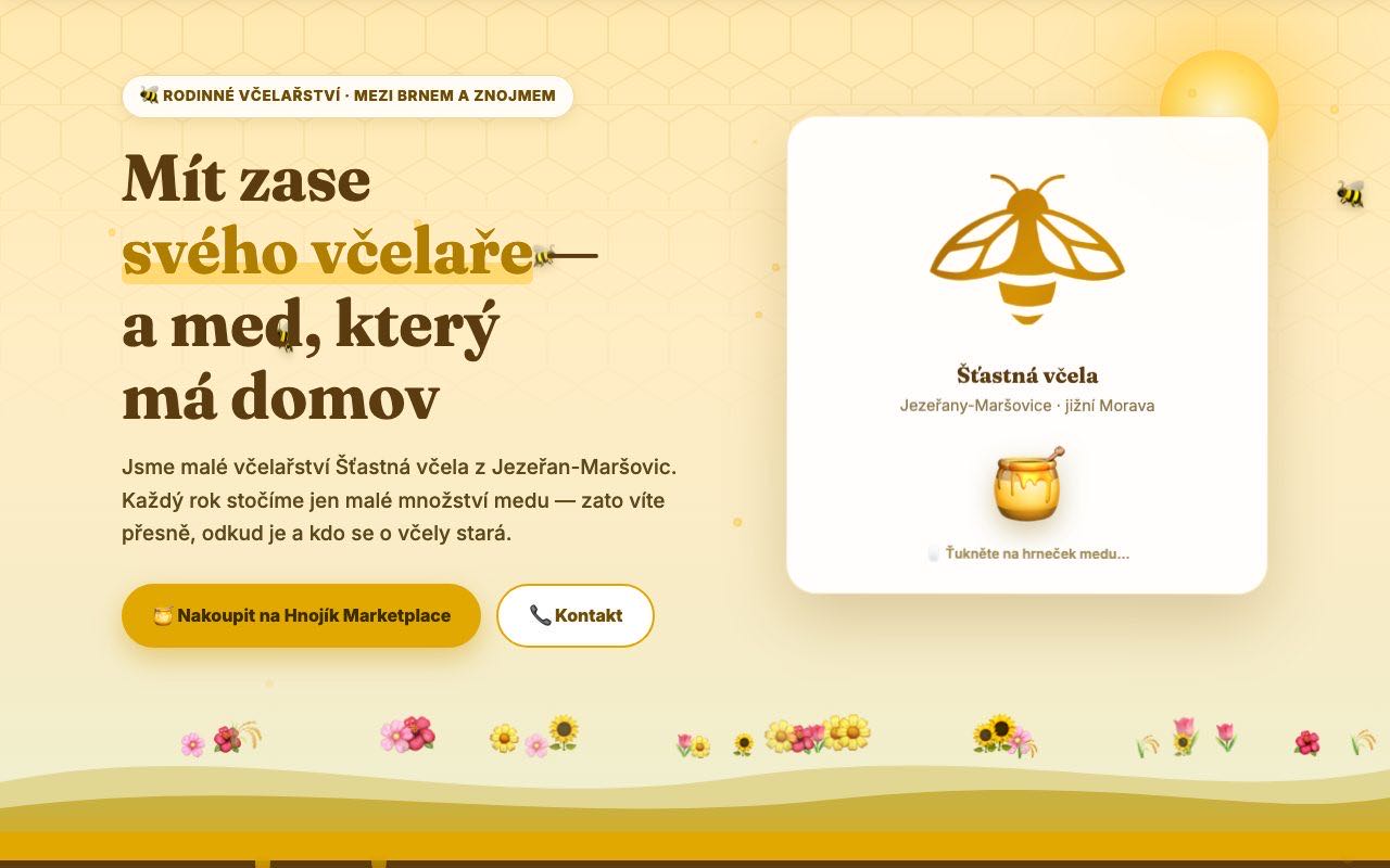 Náhľad webu Šťastná včela