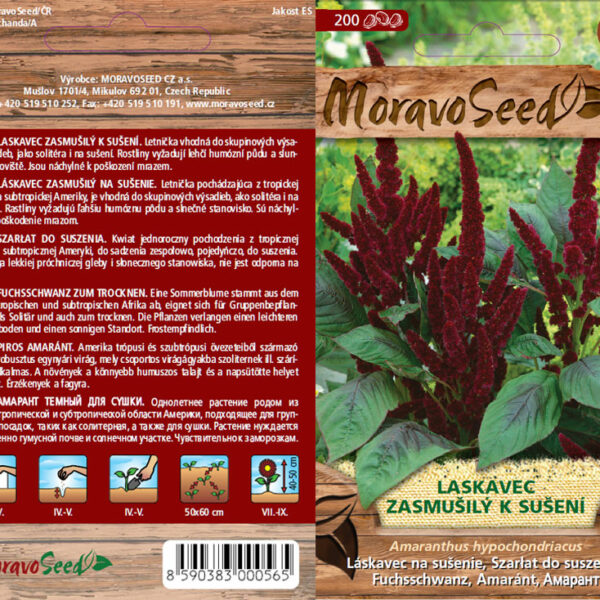 Láskavec - Amaranthus hypochondriacus - Červený semienka