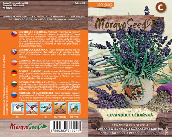 Levanduľa lekárska - Lavandula angustifolia semienka