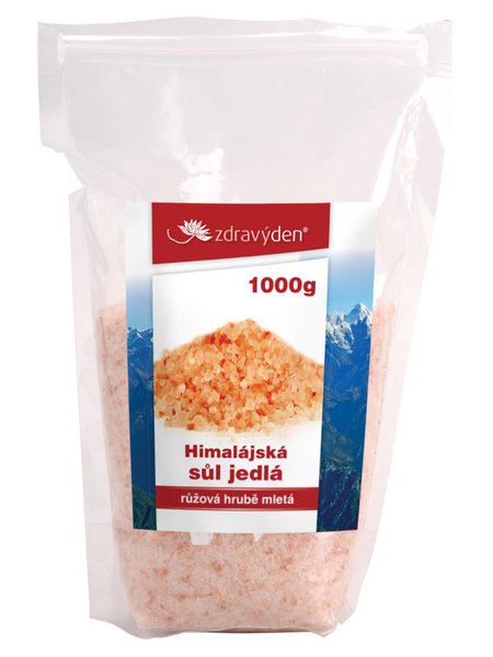Soľ himalájska jedlá ružová HRUBO mletá 1000g