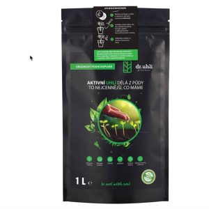 Biochar 1 l, aktívne uhlie k rastlinám (balkónové, izbové, kvetináče)