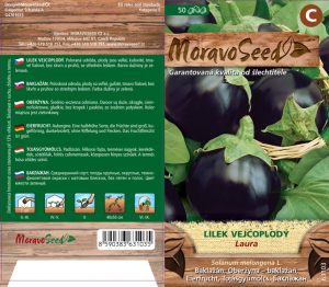 Baklažán - Solanum melongena - LAURA - okrúhly