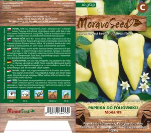 Paprika veľmi skorá na rýchlenie - Capsicum annuum - MONANTA
