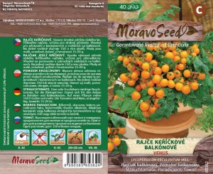 Paradajka kríčková - Lycopersicon esculentum Mill. - VENUS - balkónová, oranžová