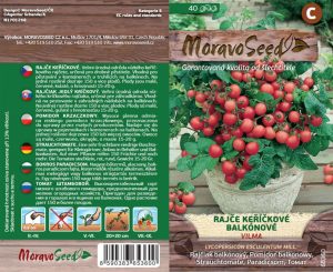 Paradajka kríčková - Lycopersicon esculentum Mill. - VILMA - balkónová, červená