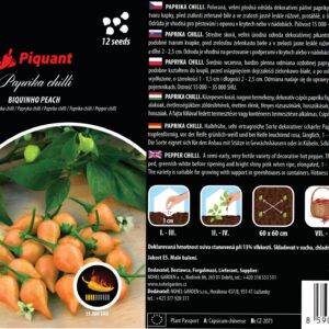 Chilli paprička Biquinho Peach
