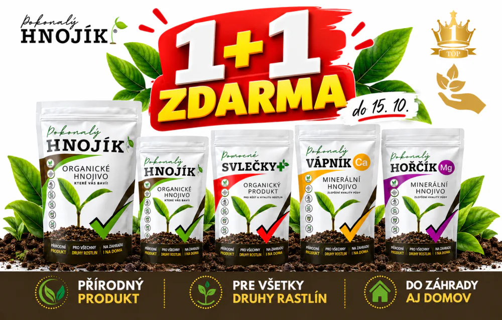 Akcia 1+1 zadarmo – Hnojík, Zvlečky, vápnik a horčík, len do 15. 10.